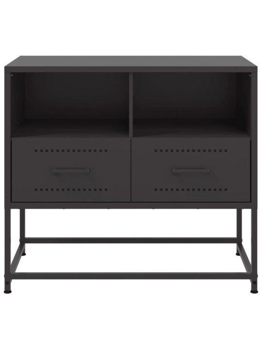 TV skříňka černá 68 x 39 x 60,5 cm ocel