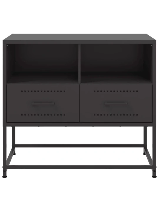 TV skříňka černá 68 x 39 x 60,5 cm ocel