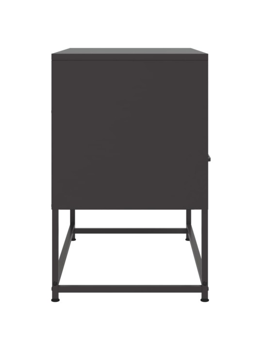 TV skříňka černá 68 x 39 x 60,5 cm ocel
