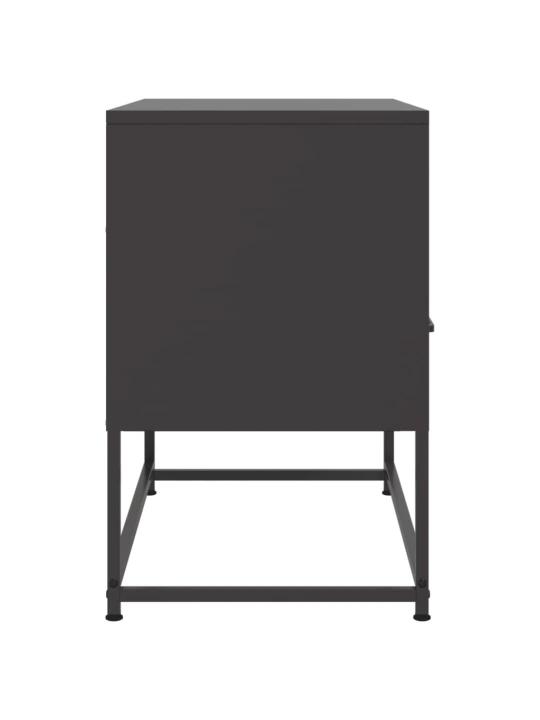 TV skříňka černá 68 x 39 x 60,5 cm ocel