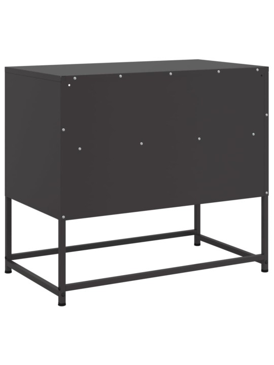 TV skříňka černá 68 x 39 x 60,5 cm ocel