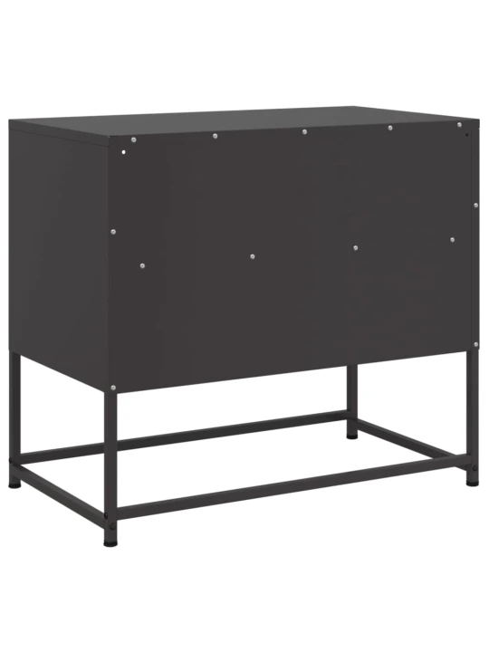 TV skříňka černá 68 x 39 x 60,5 cm ocel