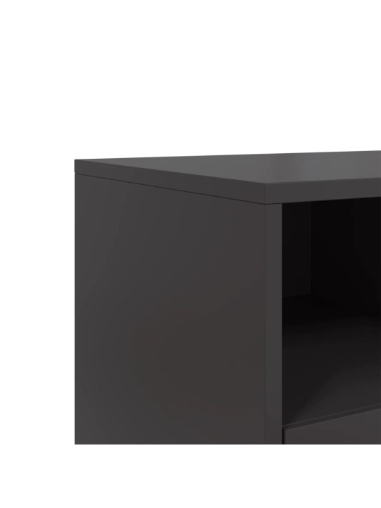 TV skříňka černá 68 x 39 x 60,5 cm ocel