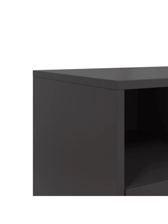 TV skříňka černá 68 x 39 x 60,5 cm ocel
