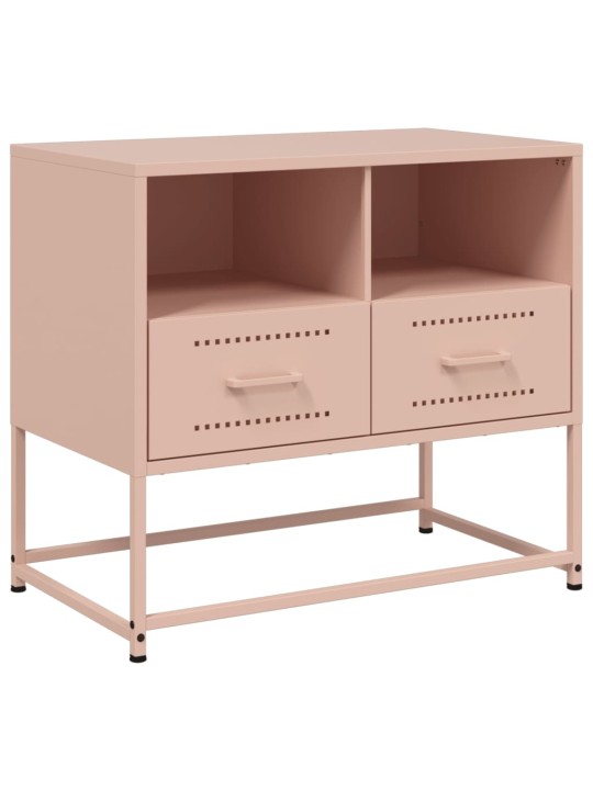 TV skříňka růžová 68 x 39 x 60,5 cm ocel