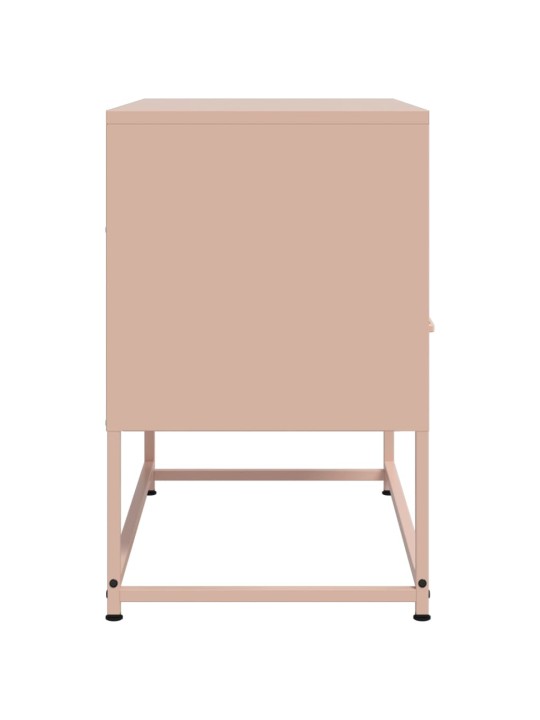 TV skříňka růžová 68 x 39 x 60,5 cm ocel
