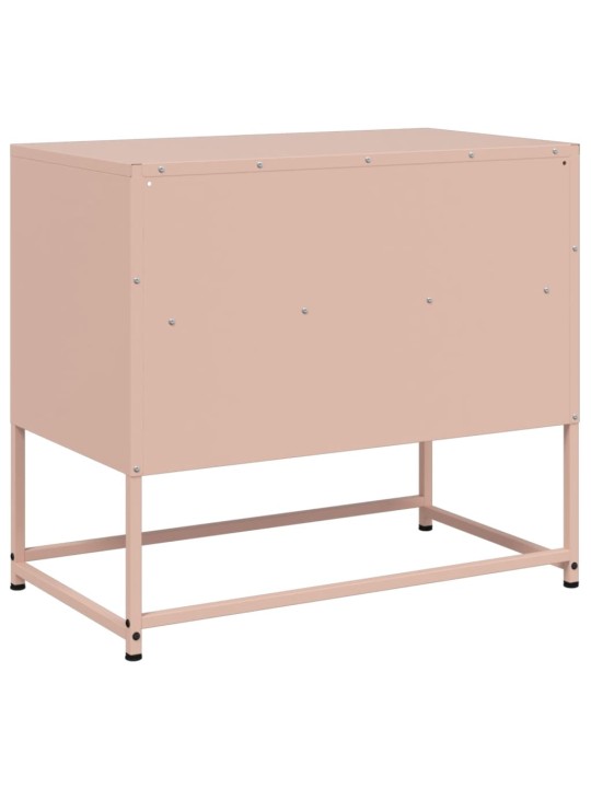 TV skříňka růžová 68 x 39 x 60,5 cm ocel