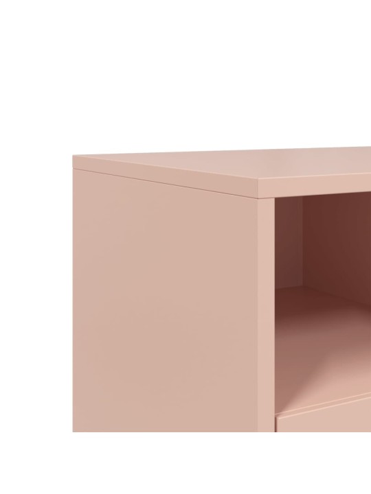 TV skříňka růžová 68 x 39 x 60,5 cm ocel