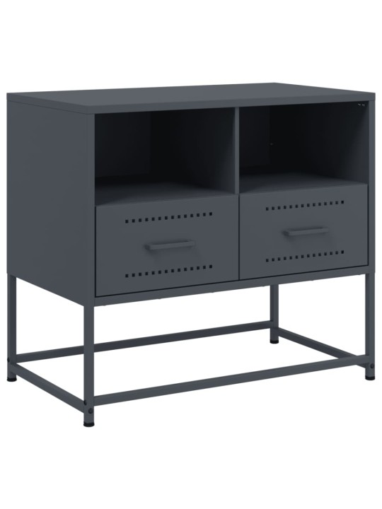 TV skříňka antracitová 68 x 39 x 60,5 cm ocel
