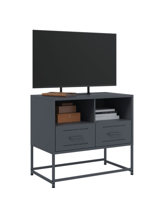 TV skříňka antracitová 68 x 39 x 60,5 cm ocel