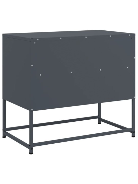 TV skříňka antracitová 68 x 39 x 60,5 cm ocel