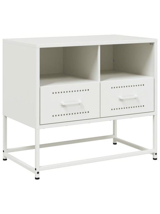 TV skříňka bílá 68 x 39 x 60,5 cm ocel