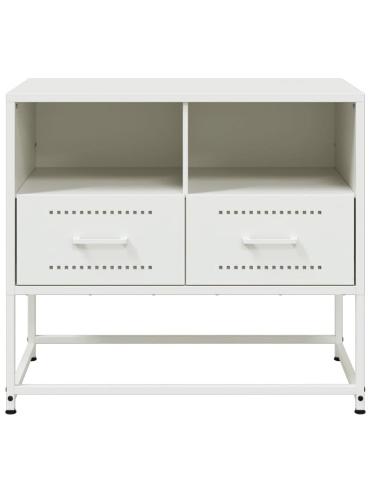 TV skříňka bílá 68 x 39 x 60,5 cm ocel