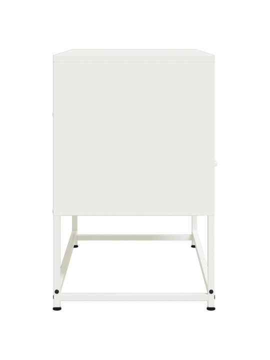 TV skříňka bílá 68 x 39 x 60,5 cm ocel