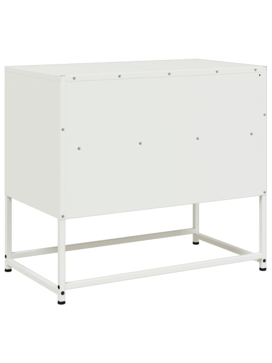 TV skříňka bílá 68 x 39 x 60,5 cm ocel