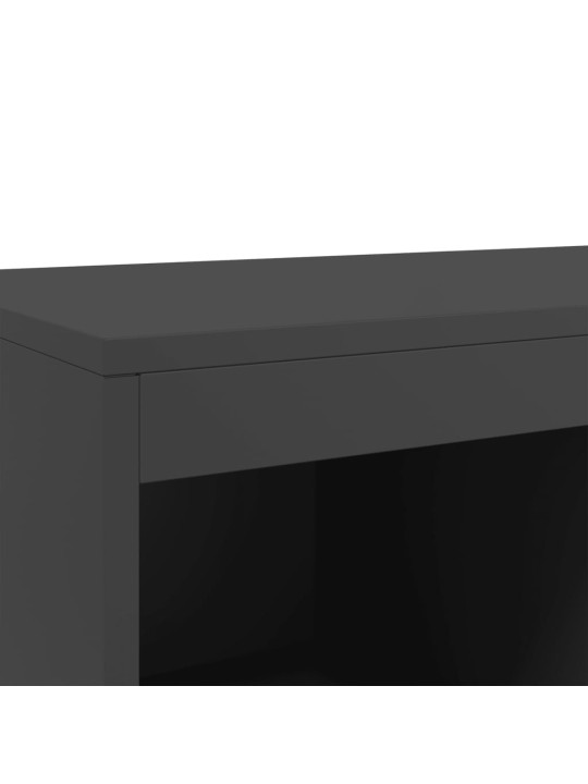 Skříň černá 68 x 39 x 111,5 cm ocel