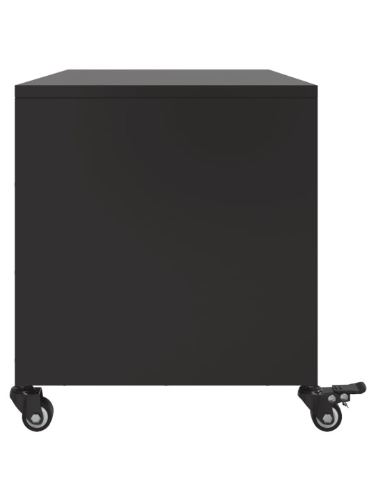 TV skříňka černá 68 x 39 x 43,5 cm ocel