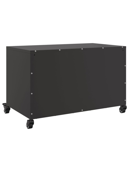 TV skříňka černá 68 x 39 x 43,5 cm ocel
