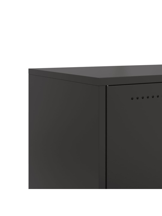 TV skříňka černá 68 x 39 x 43,5 cm ocel