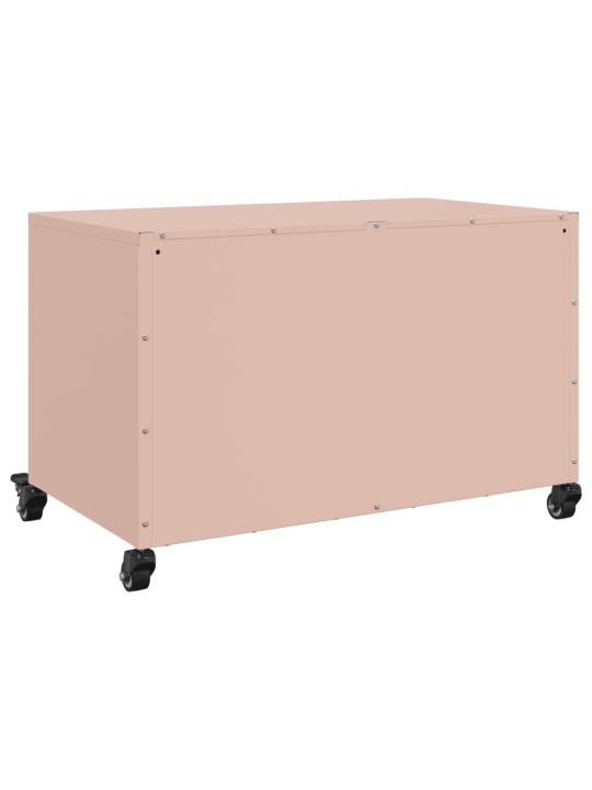 TV skříňka růžová 68 x 39 x 43,5 cm ocel