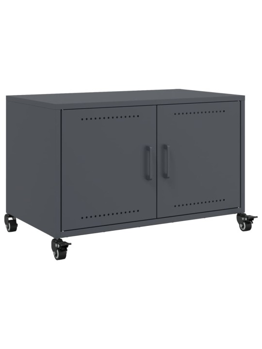 TV skříňka antracitová 68 x 39 x 43,5 cm ocel