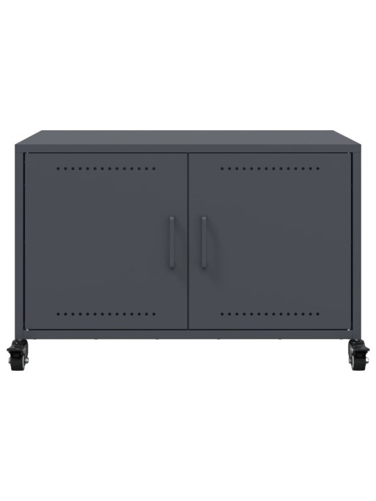 TV skříňka antracitová 68 x 39 x 43,5 cm ocel