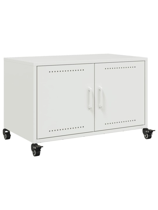 TV skříňka bílá 68 x 39 x 43,5 cm ocel