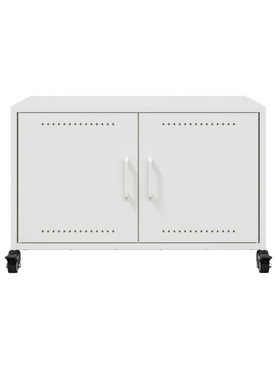 TV skříňka bílá 68 x 39 x 43,5 cm ocel