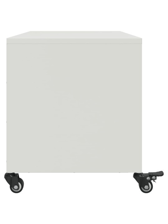 TV skříňka bílá 68 x 39 x 43,5 cm ocel