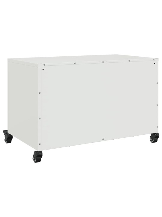 TV skříňka bílá 68 x 39 x 43,5 cm ocel