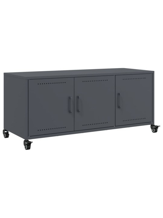 TV skříňka antracitová 100,5 x 39 x 43,5 cm ocel