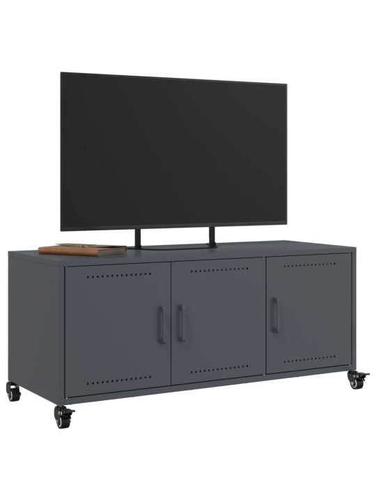 TV skříňka antracitová 100,5 x 39 x 43,5 cm ocel