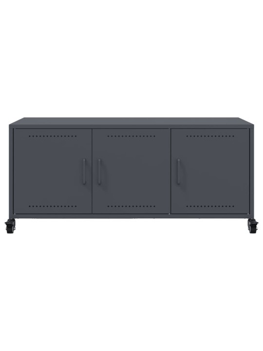 TV skříňka antracitová 100,5 x 39 x 43,5 cm ocel