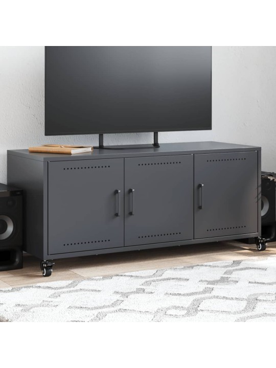 TV skříňka antracitová 100,5 x 39 x 43,5 cm ocel