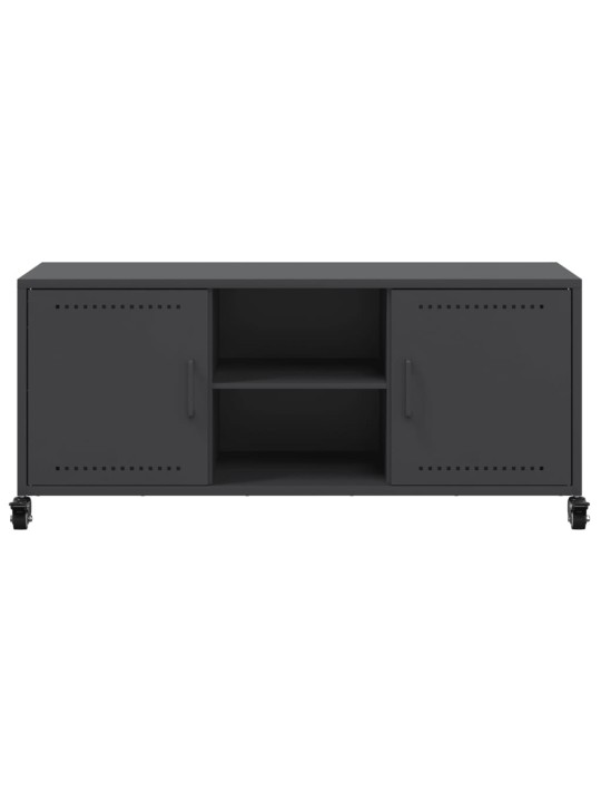 TV skříňka černá 100,5 x 39 x 43,5 cm ocel