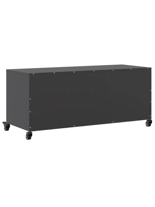 TV skříňka černá 100,5 x 39 x 43,5 cm ocel