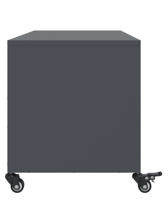TV skříňka antracitová 100,5 x 39 x 43,5 cm ocel