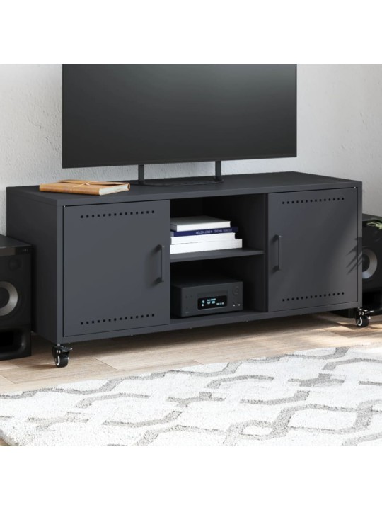 TV skříňka antracitová 100,5 x 39 x 43,5 cm ocel