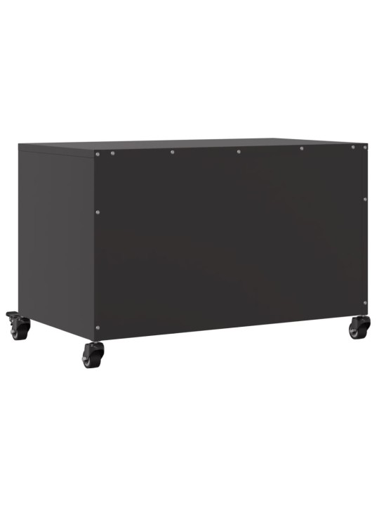 TV skříňka černá 68 x 39 x 43,5 cm ocel