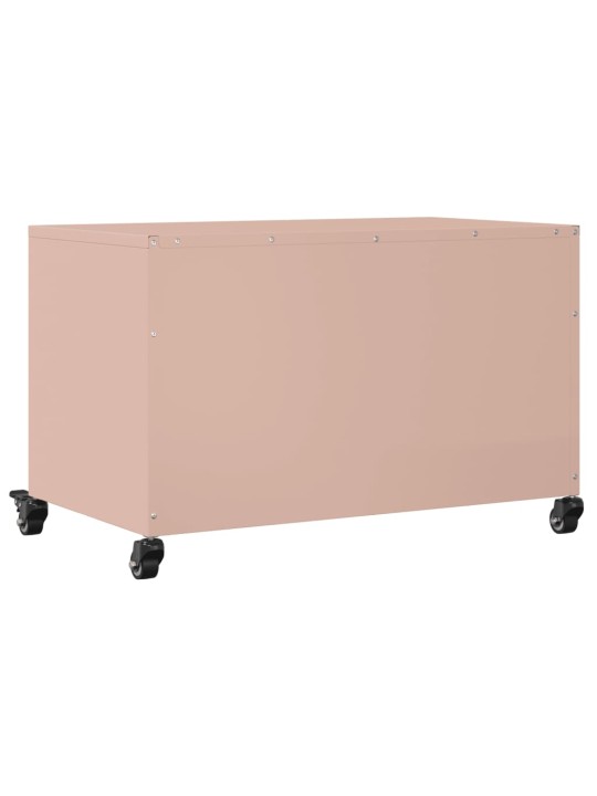 TV skříňka růžová 68 x 39 x 43,5 cm ocel
