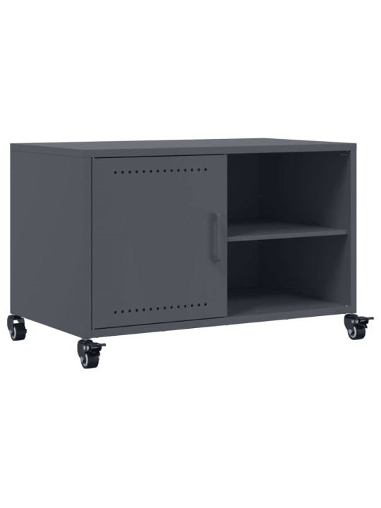 TV skříňka antracitová 68 x 39 x 43,5 cm ocel