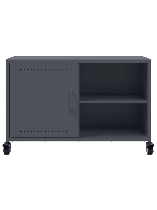 TV skříňka antracitová 68 x 39 x 43,5 cm ocel