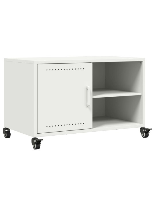 TV skříňka bílá 68 x 39 x 43,5 cm ocel