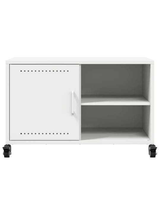 TV skříňka bílá 68 x 39 x 43,5 cm ocel