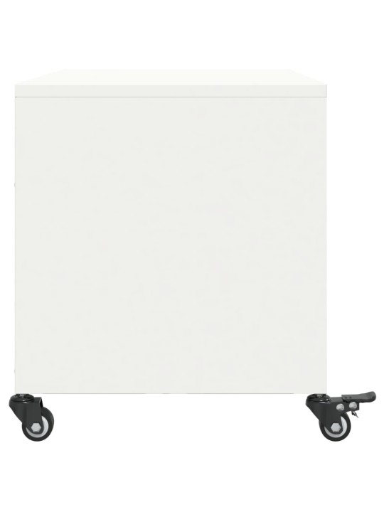 TV skříňka bílá 68 x 39 x 43,5 cm ocel