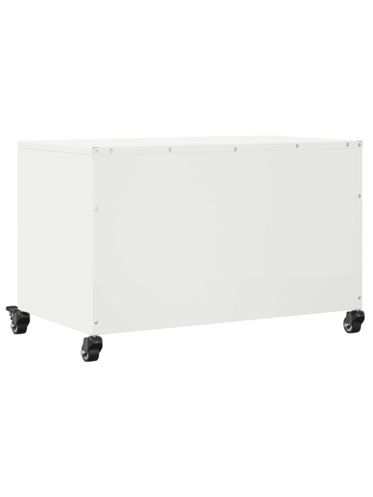 TV skříňka bílá 68 x 39 x 43,5 cm ocel