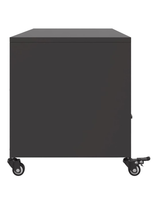 TV skříňka černá 100,5 x 39 x 43,5 cm ocel