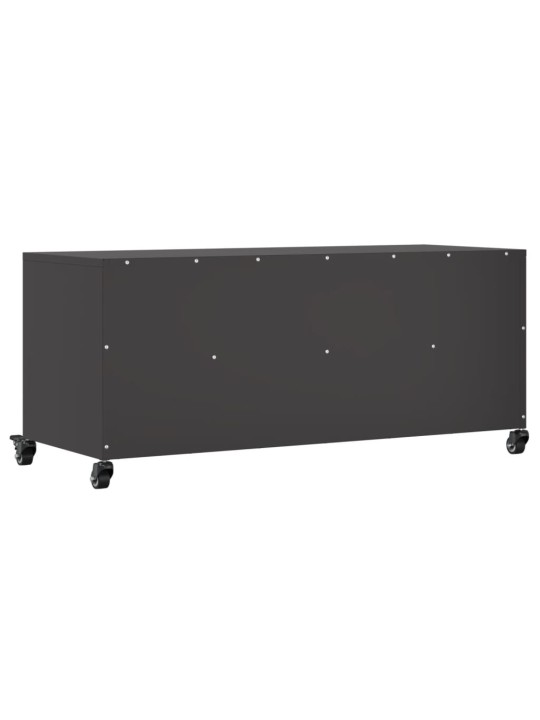 TV skříňka černá 100,5 x 39 x 43,5 cm ocel
