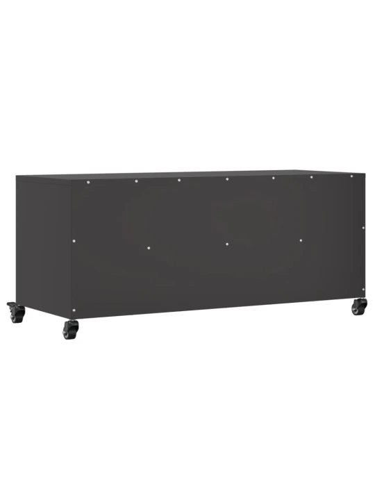 TV skříňka černá 100,5 x 39 x 43,5 cm ocel