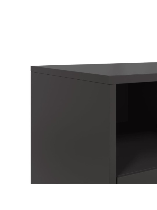 TV skříňka černá 100,5 x 39 x 43,5 cm ocel
